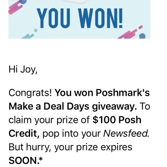 I won Make a Deal Days!!! - Picture 1 of 3